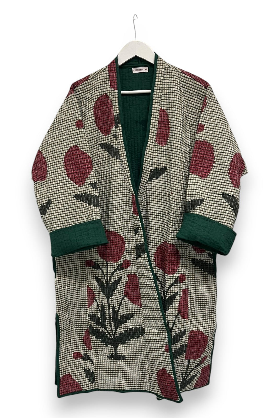 manteau block print coton indien