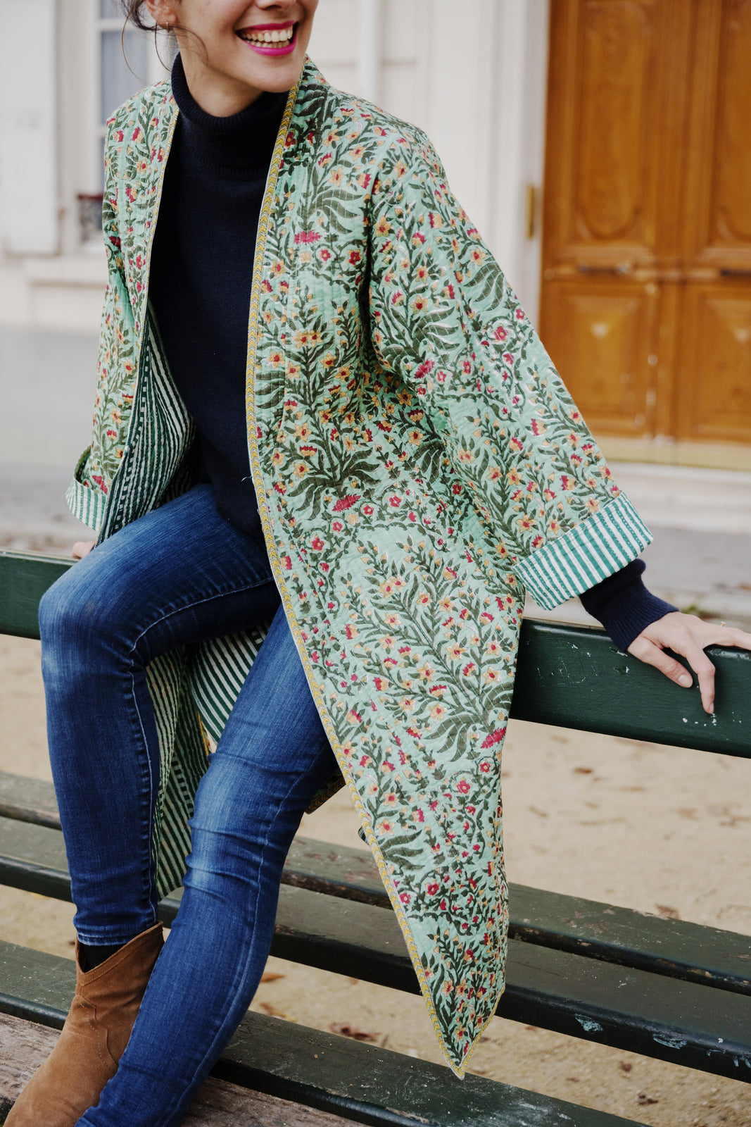 manteau prasaann coton indien