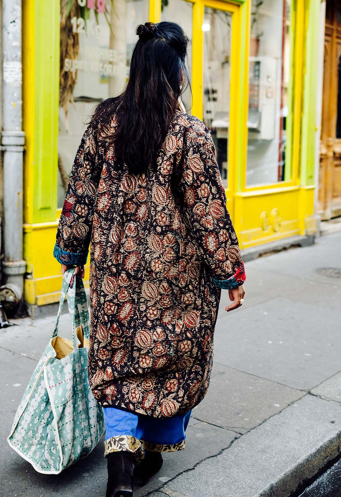 manteau reversible calcutta kantha