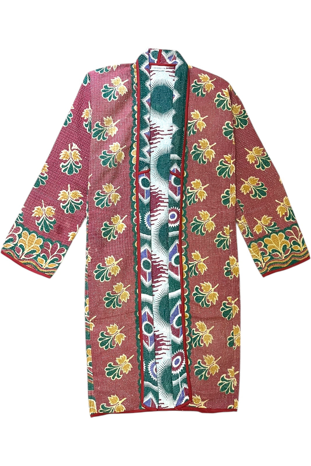 manteau reversible calcutta kantha
