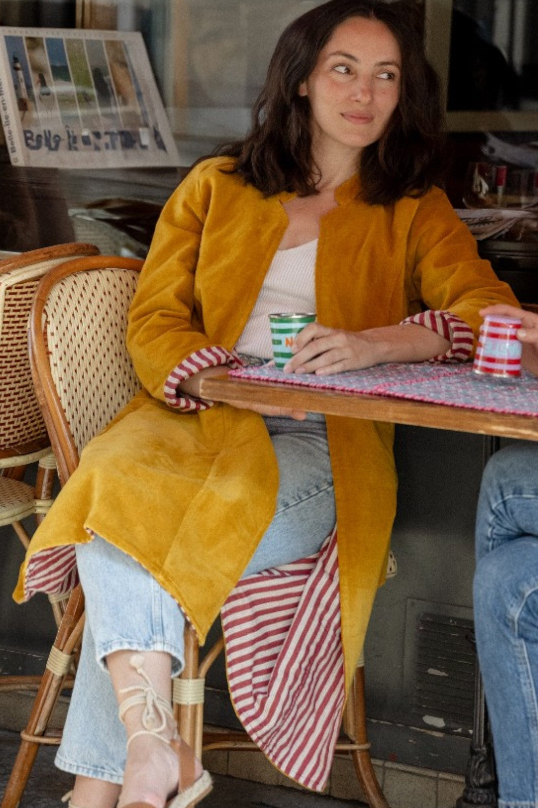 Manteau long Velours