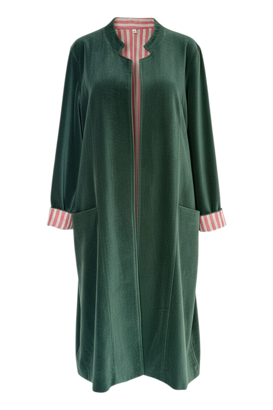 Manteau long Velours KAKI