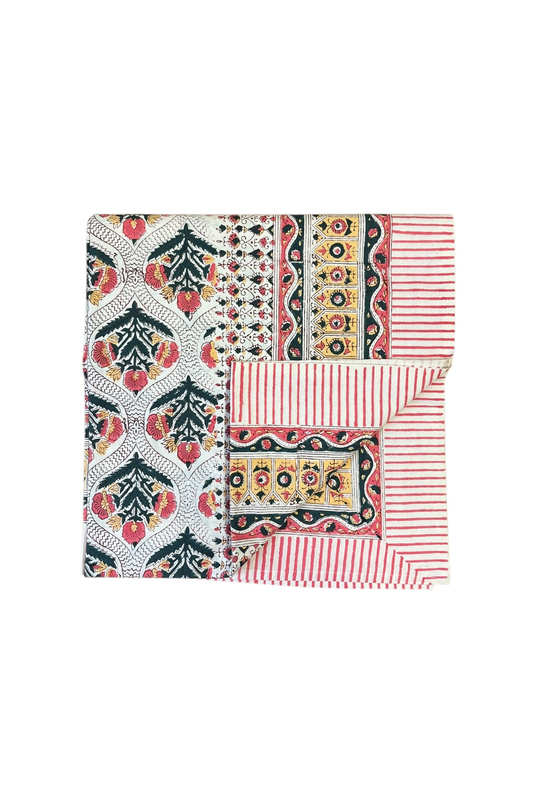 nappe block print coton indien