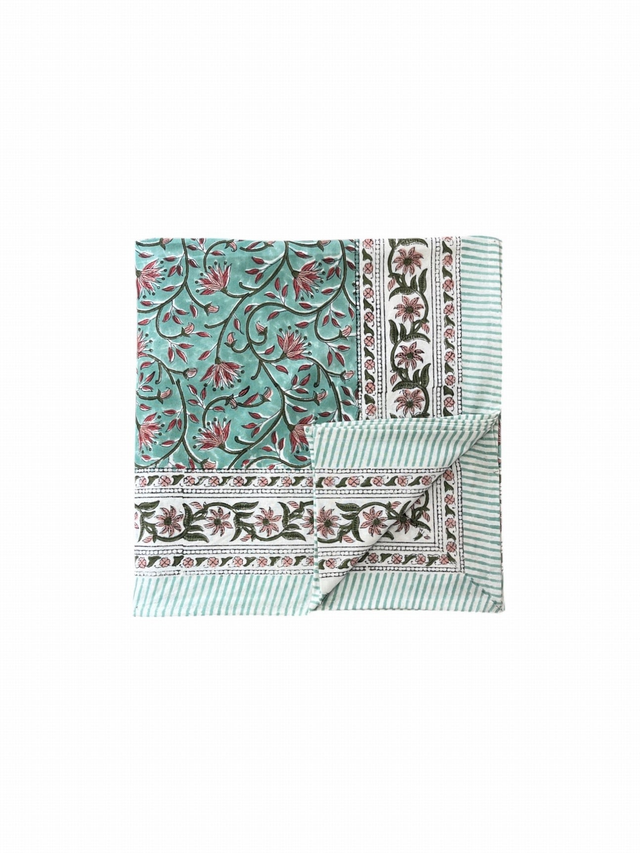 nappe block print coton indien