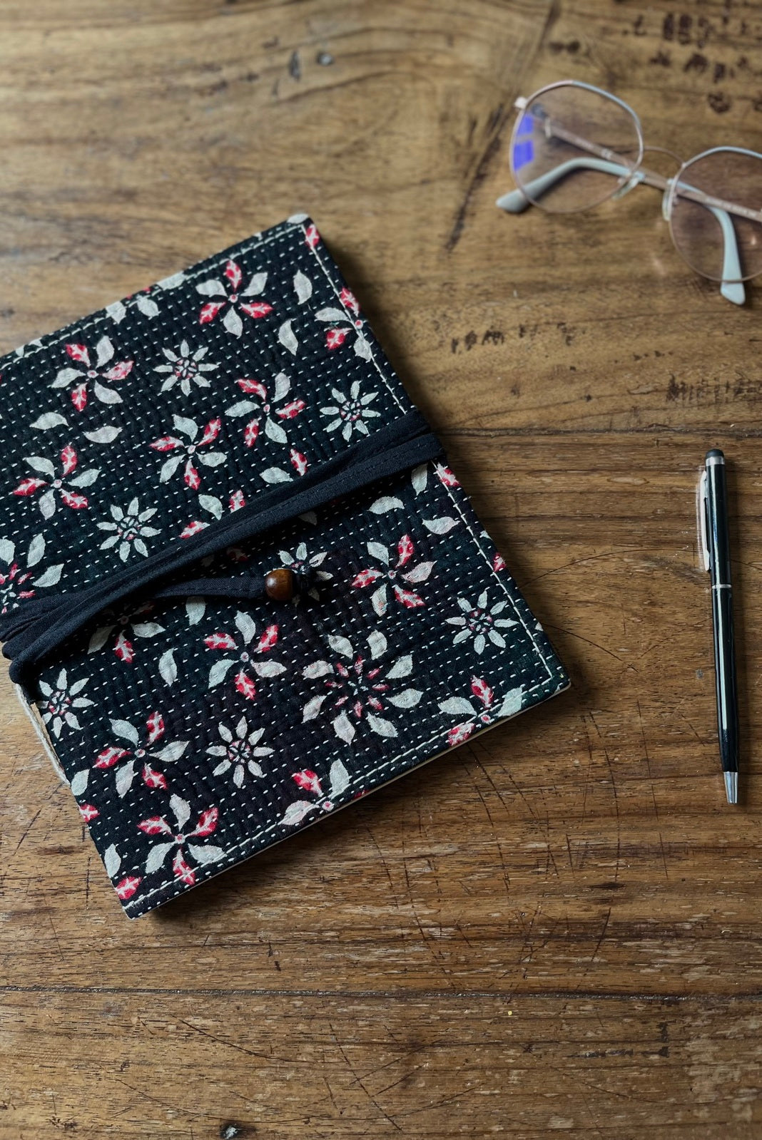Note book Kantha NOIR