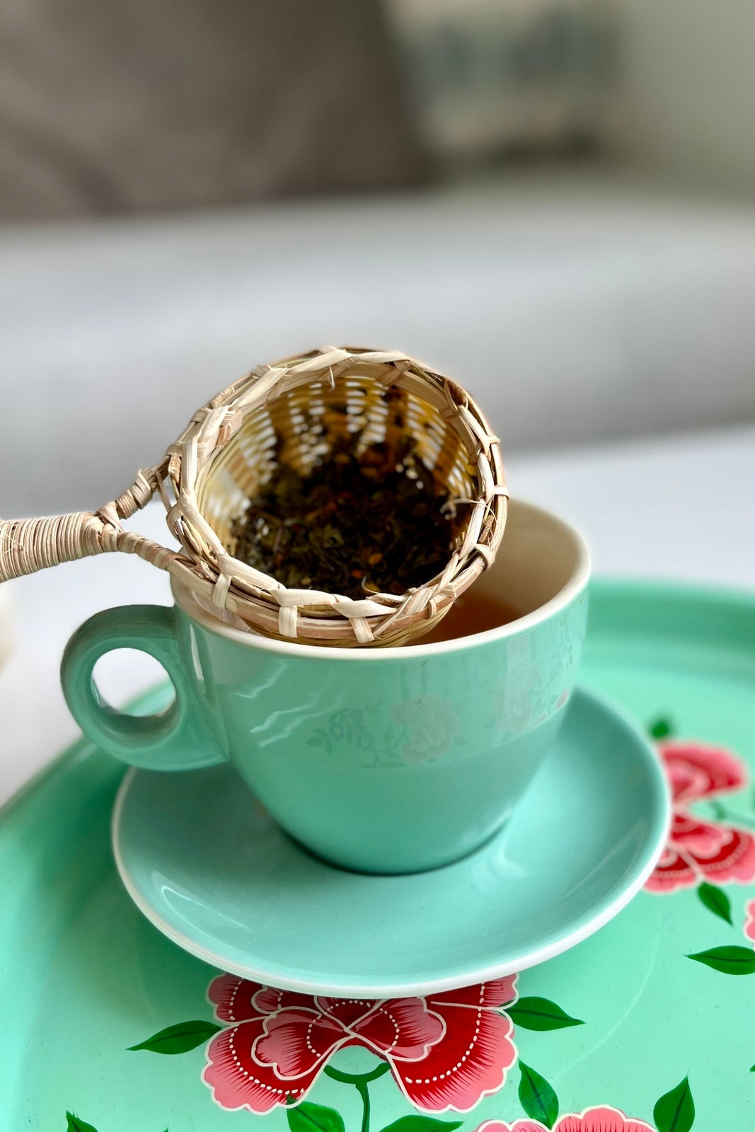 passoire a the chai bambou
