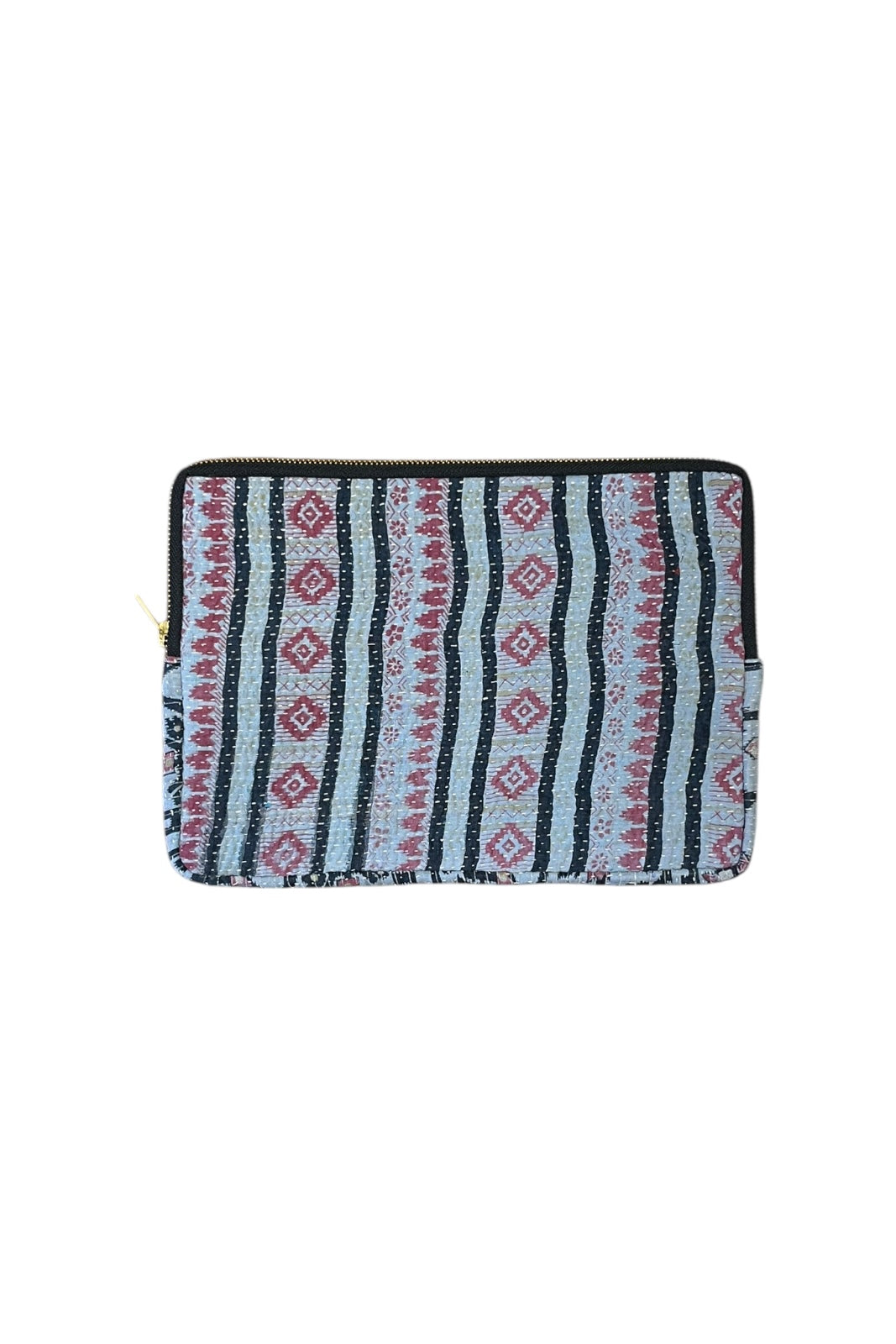 Pochette IPad Kantha GRIS