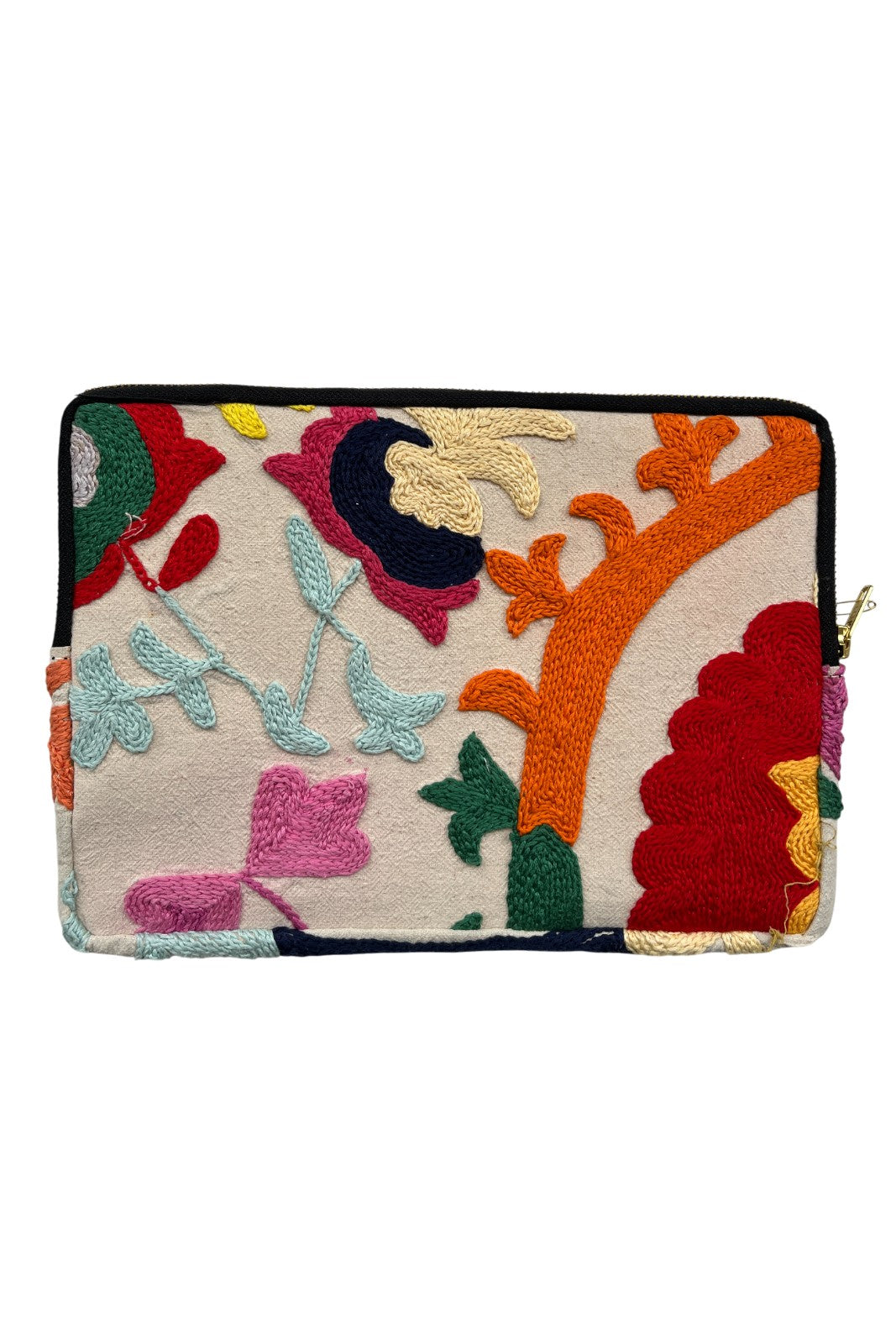 Pochette Ipad Suzani 20X28CM BLANC