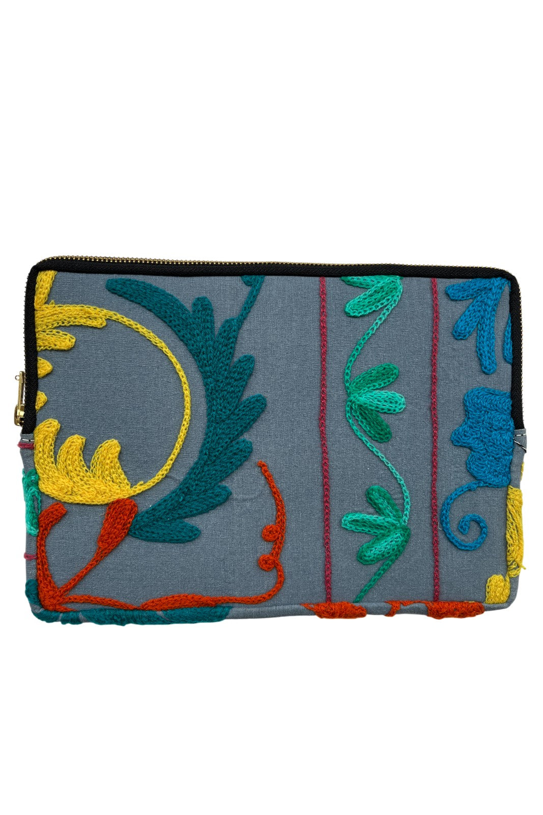 Pochette Ipad Suzani 20X28CM GRIS