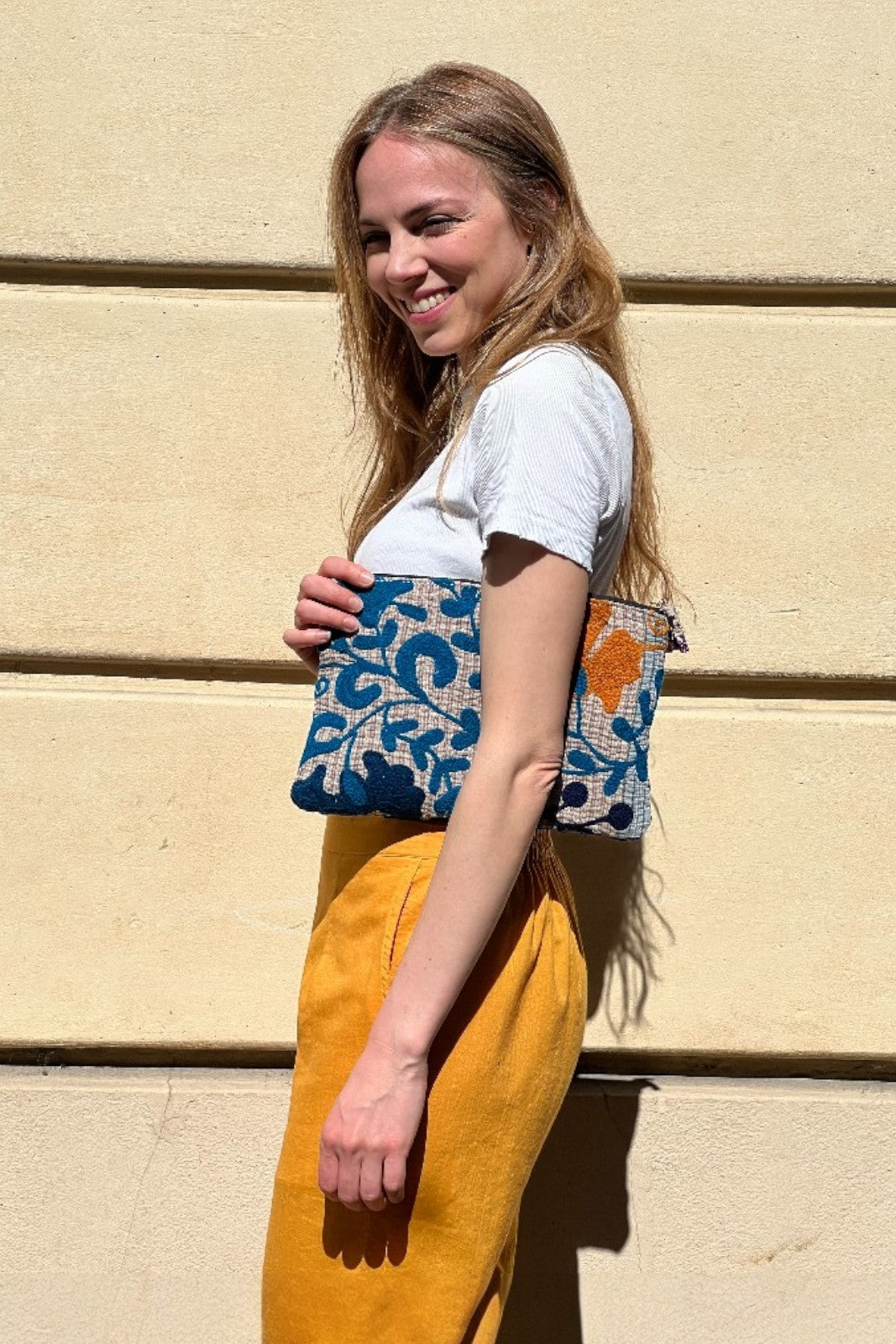 Pochette Kantha Brodé