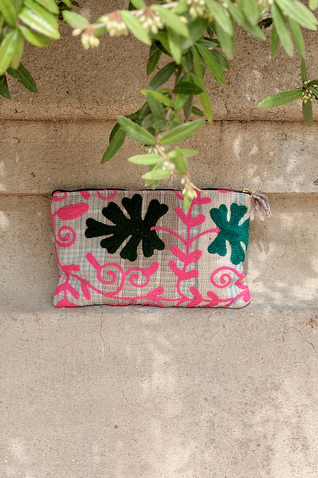 pochette kantha brode kantha