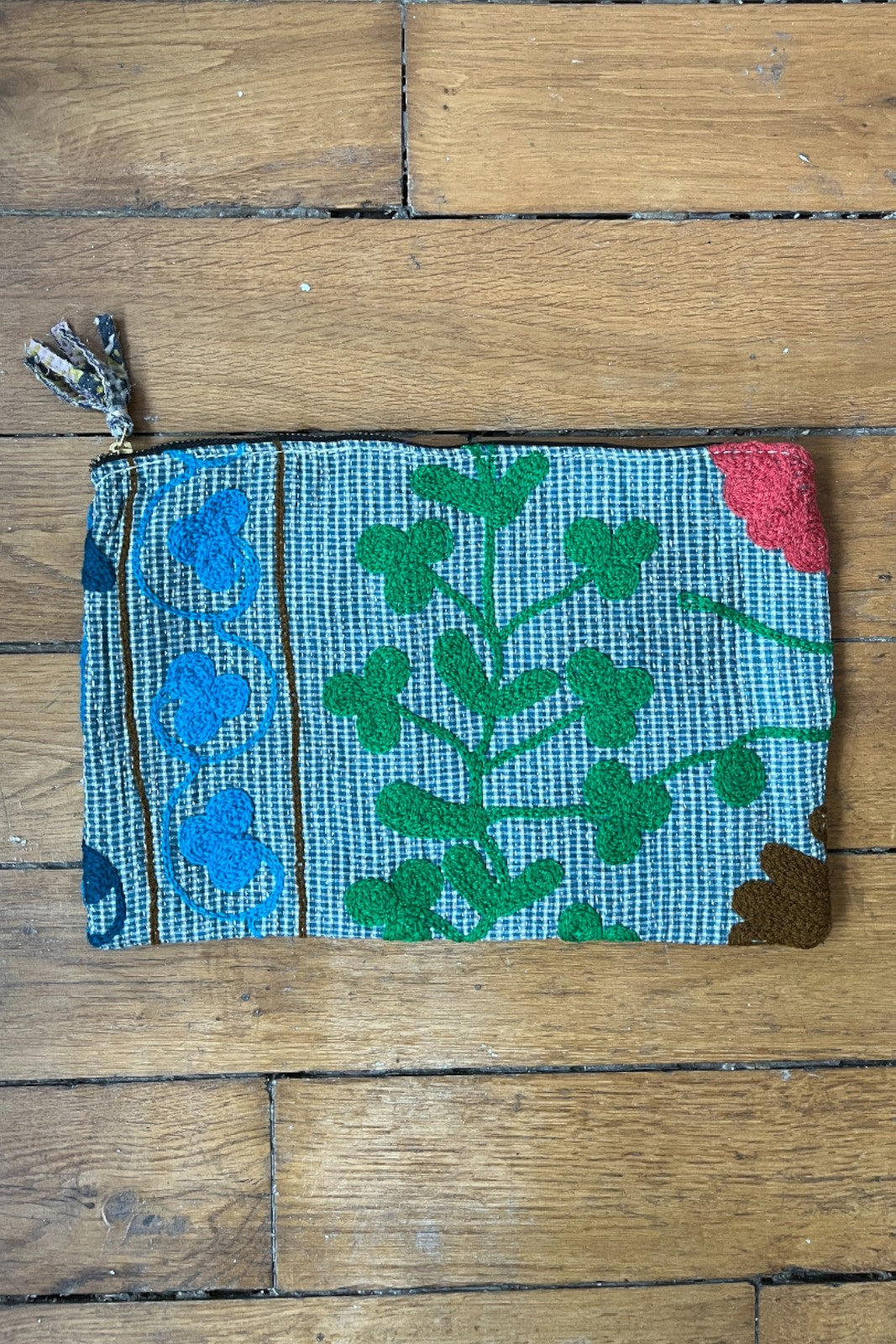 Pochette Kantha Brodé FOUGERE