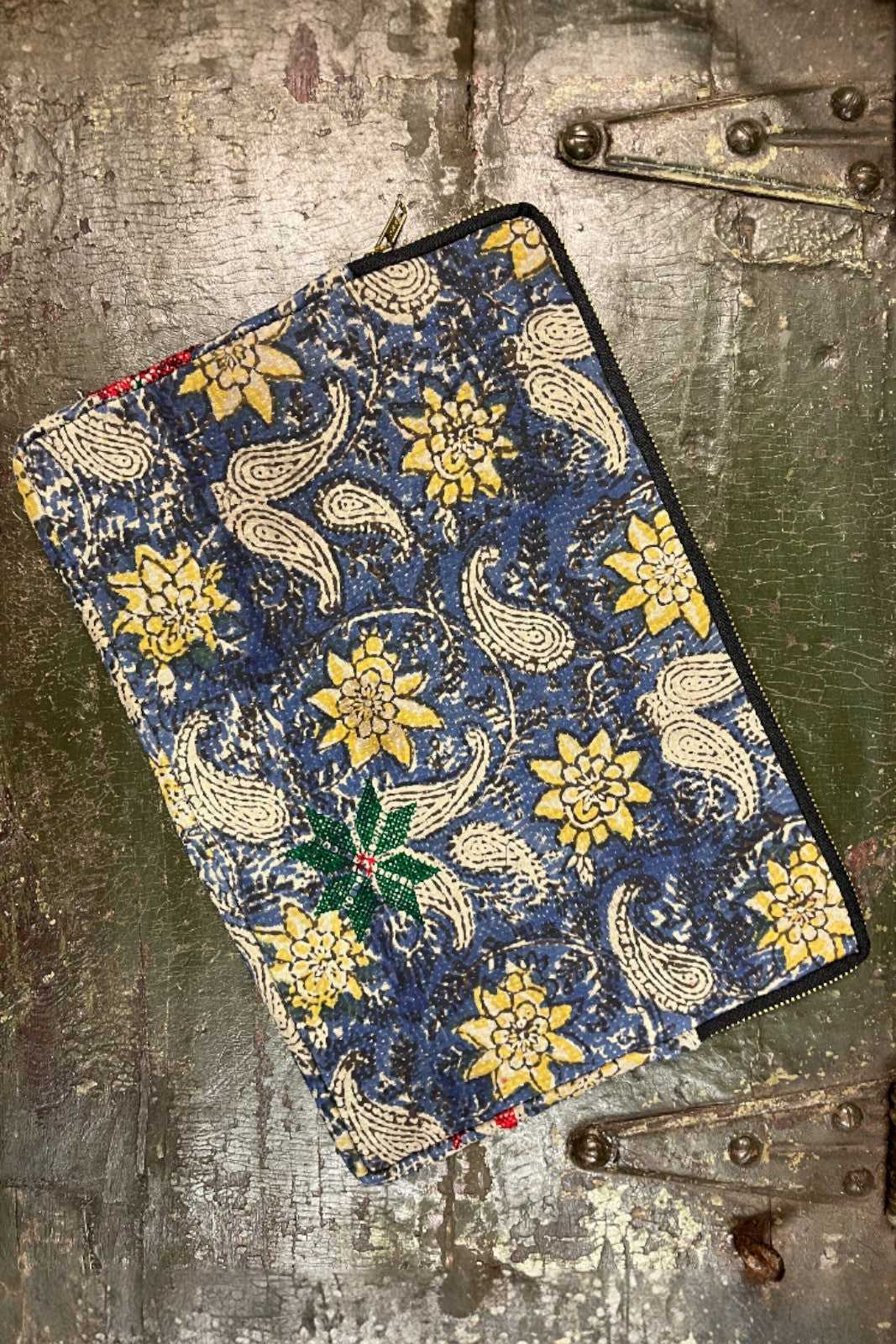 pochette ordinateur 13' coton indien kantha