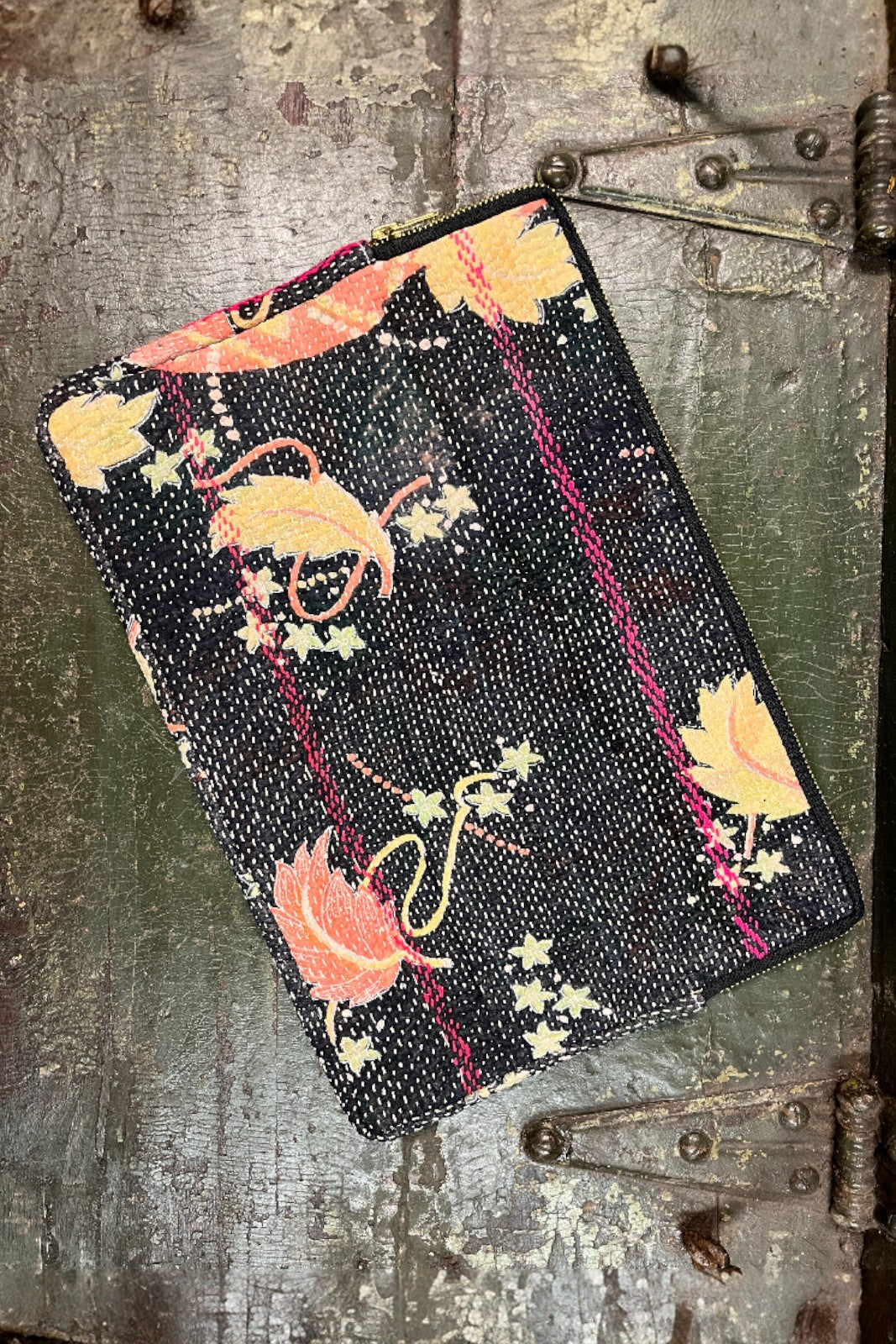 pochette ordinateur 13' coton indien kantha