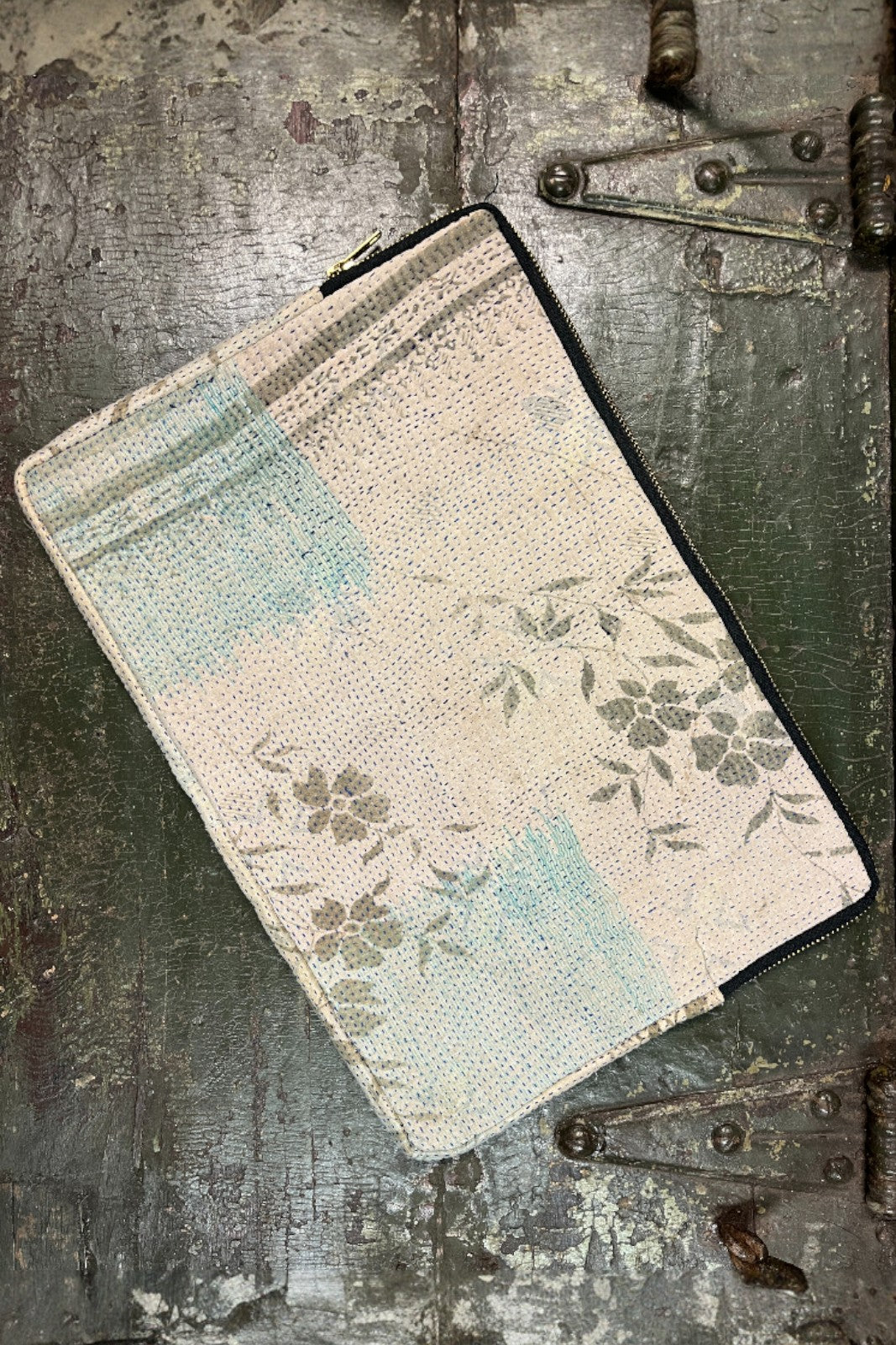 pochette ordinateur 13' coton indien kantha