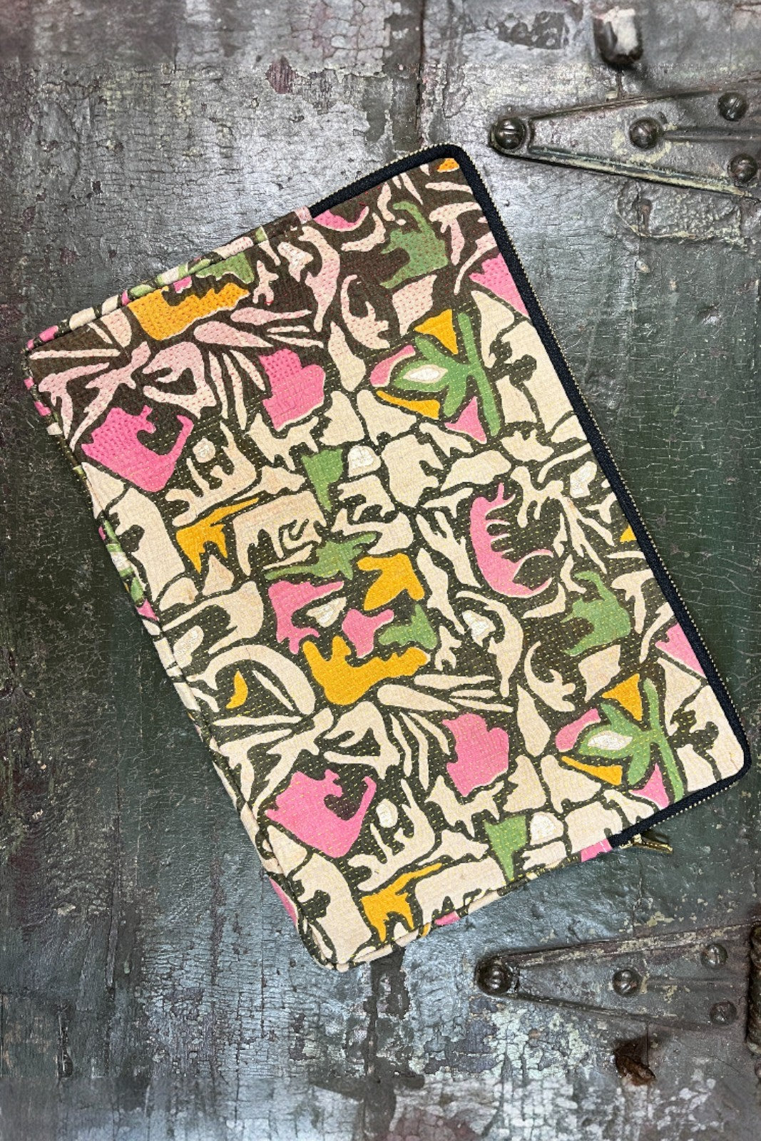 pochette ordinateur 13' coton indien kantha