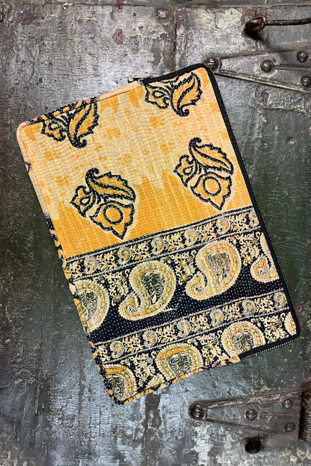 pochette ordinateur 13' coton indien kantha