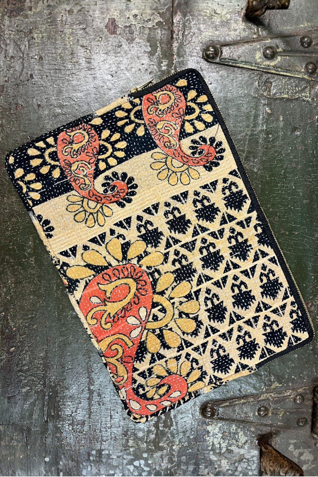 pochette ordinateur 13' coton indien kantha