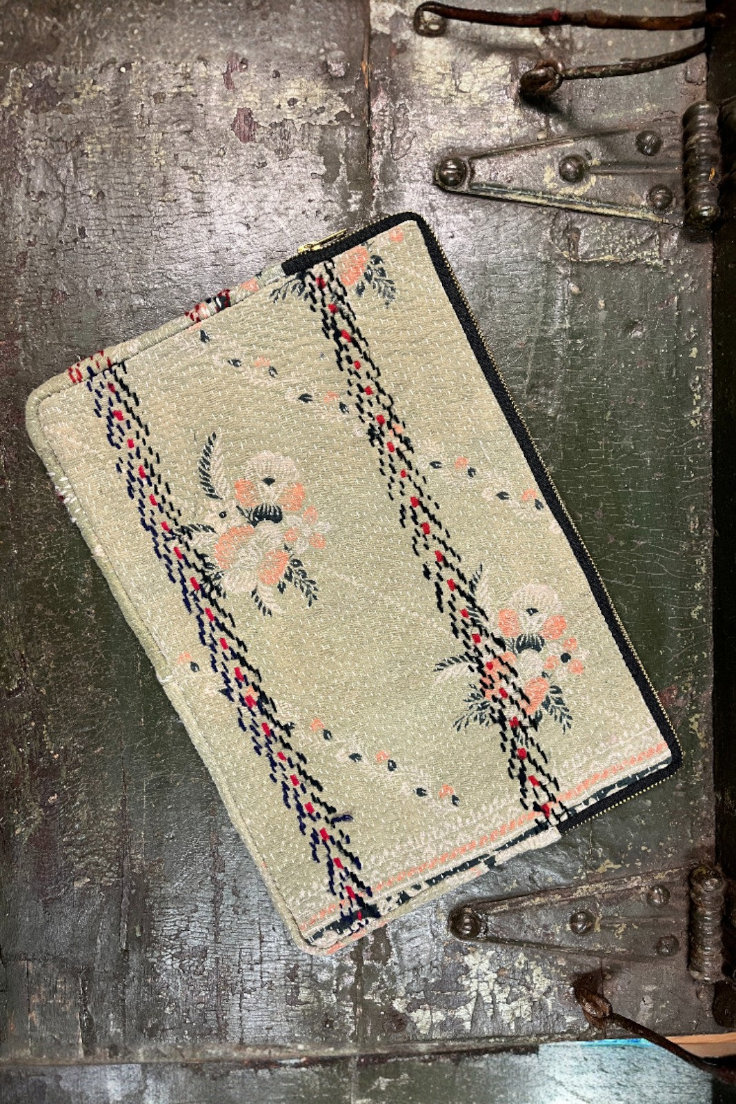 pochette ordinateur 13' coton indien kantha