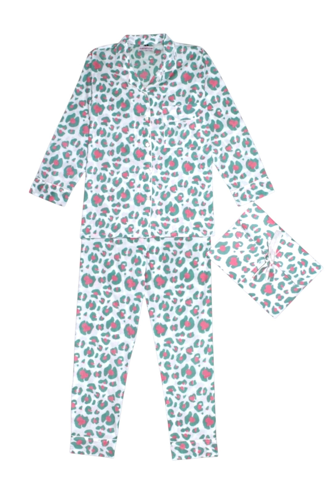 pyjama mandu leopard coton indien