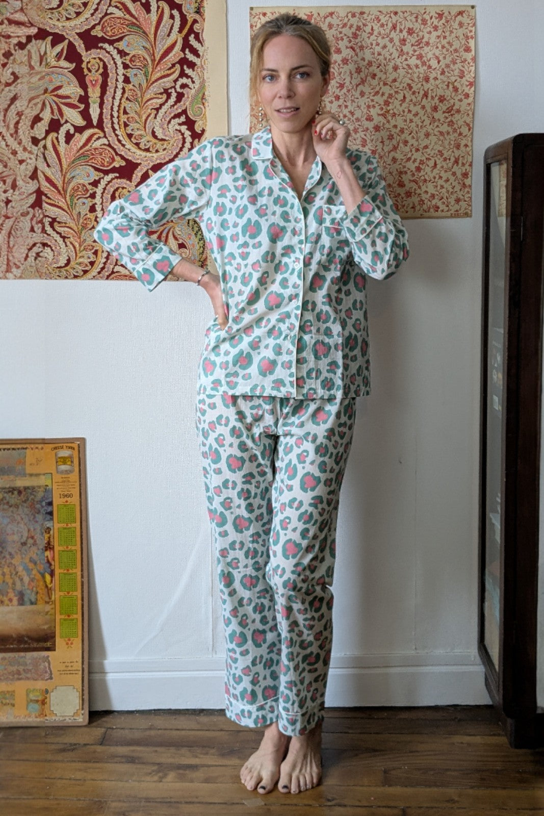 Pyjama Léopard VERT