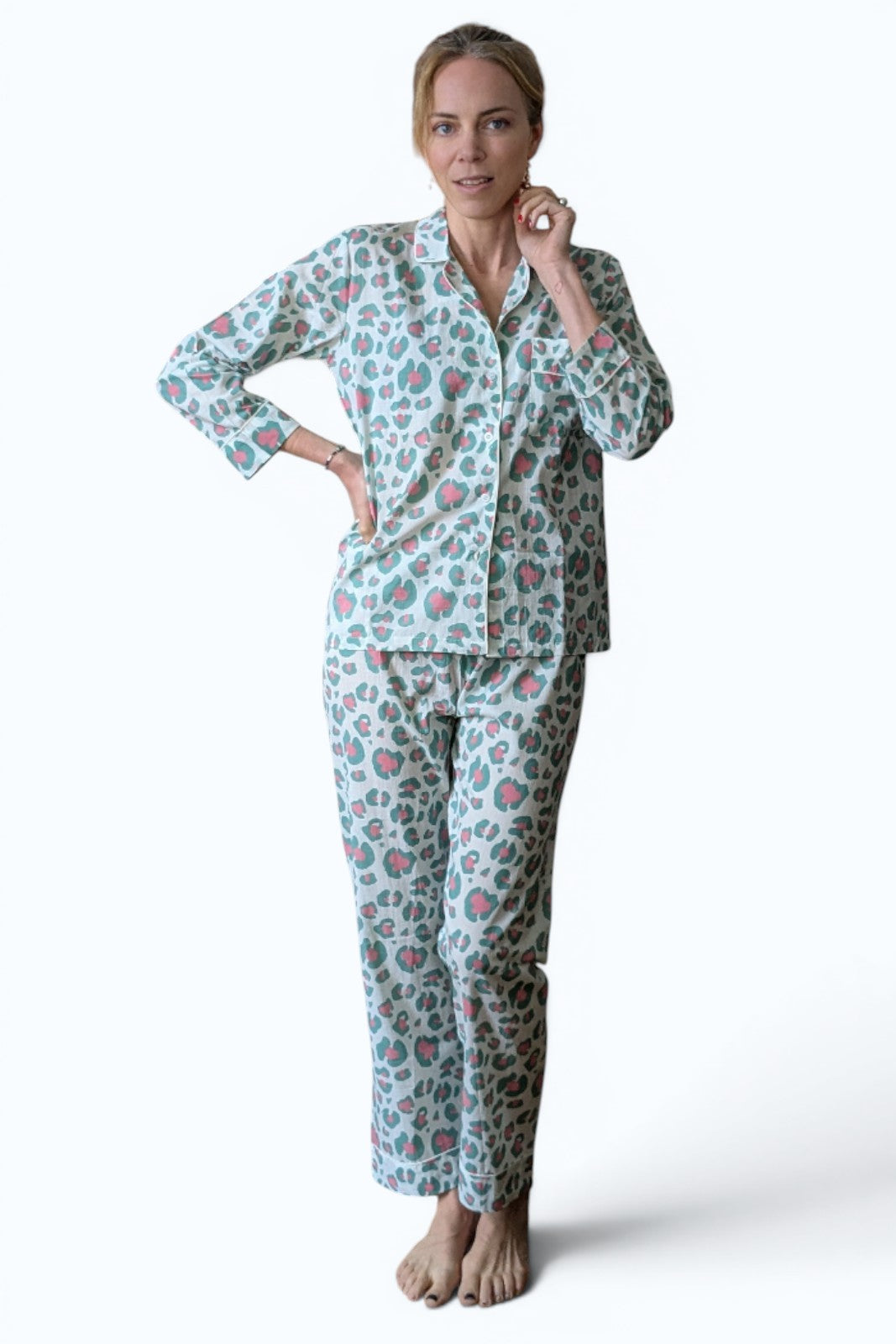 Pyjama Léopard VERT