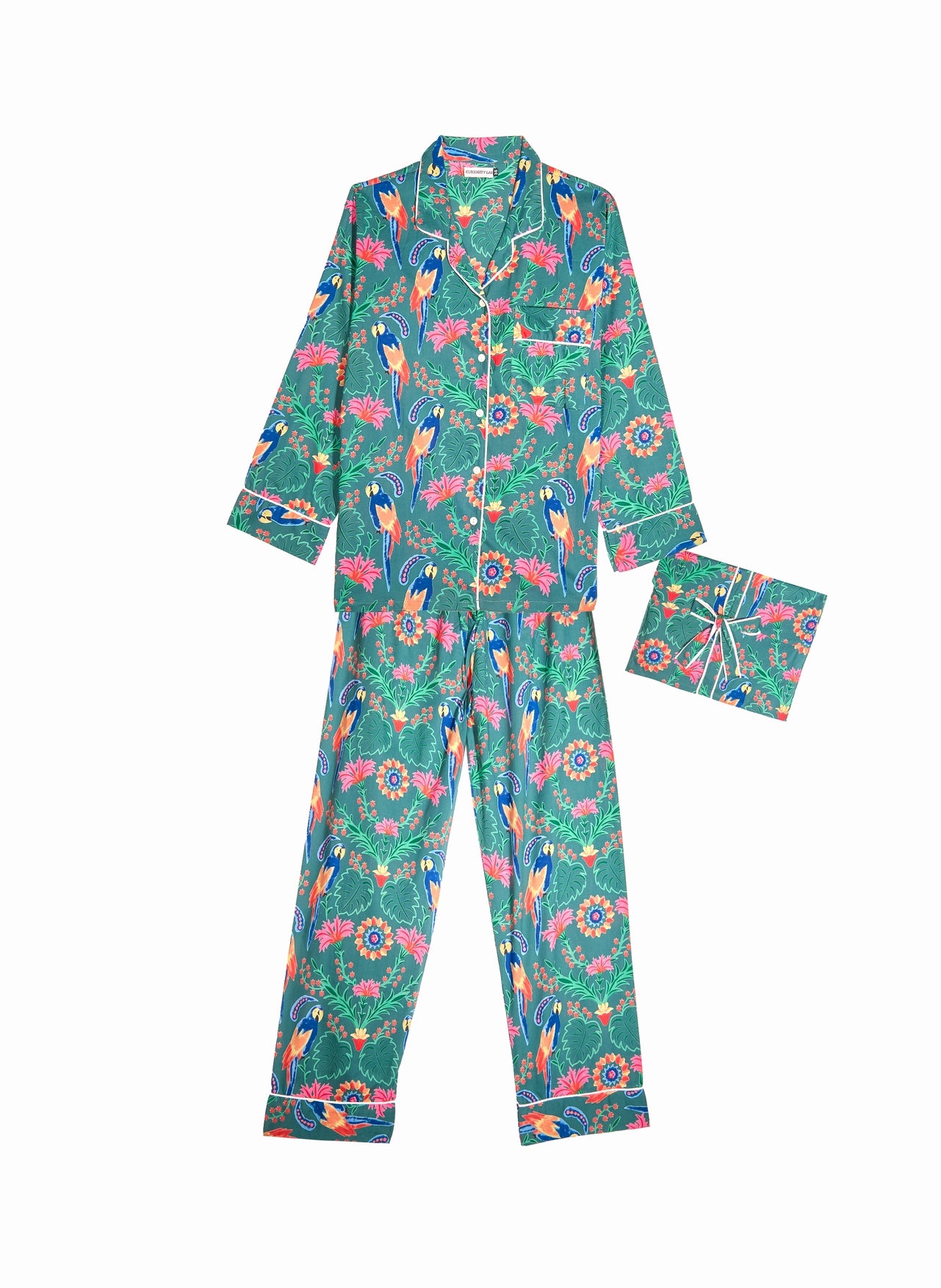 pyjama mandu parrot coton indien