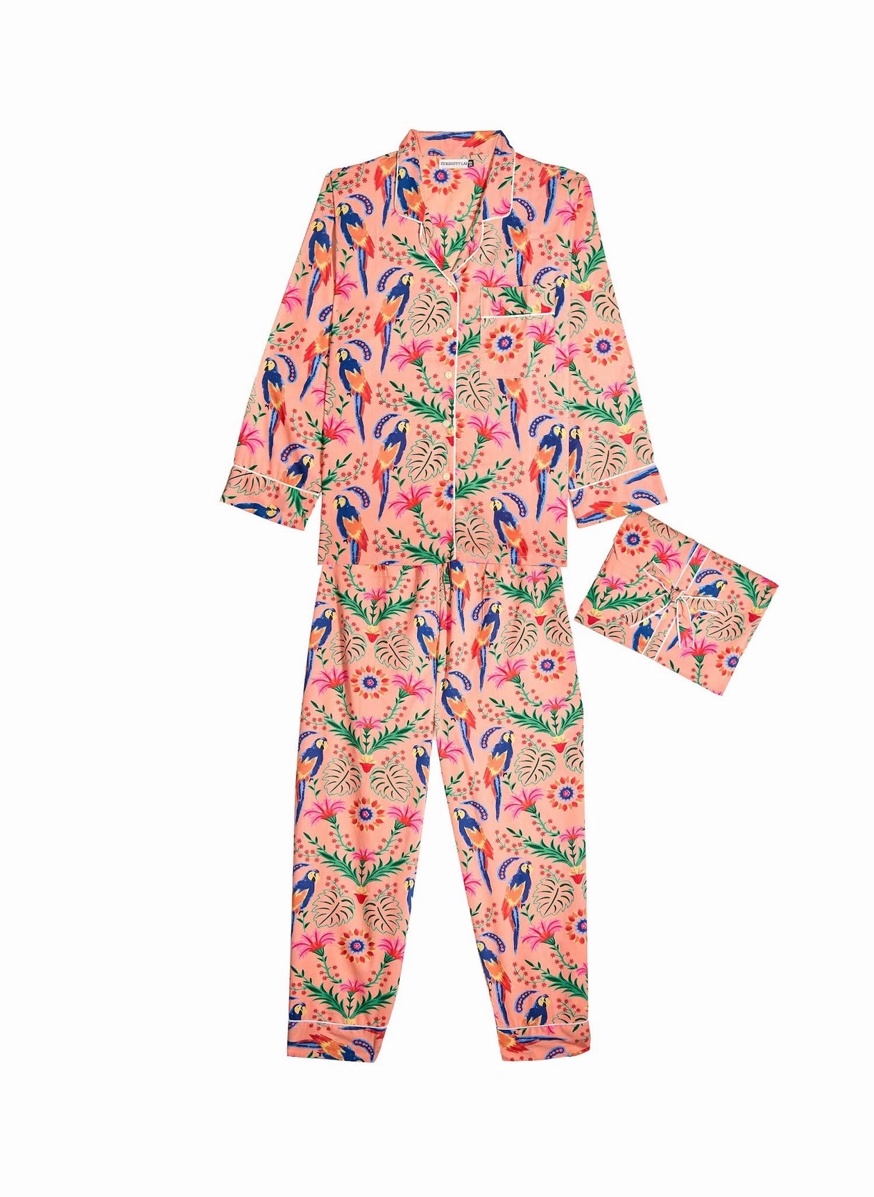pyjama mandu parrot coton indien
