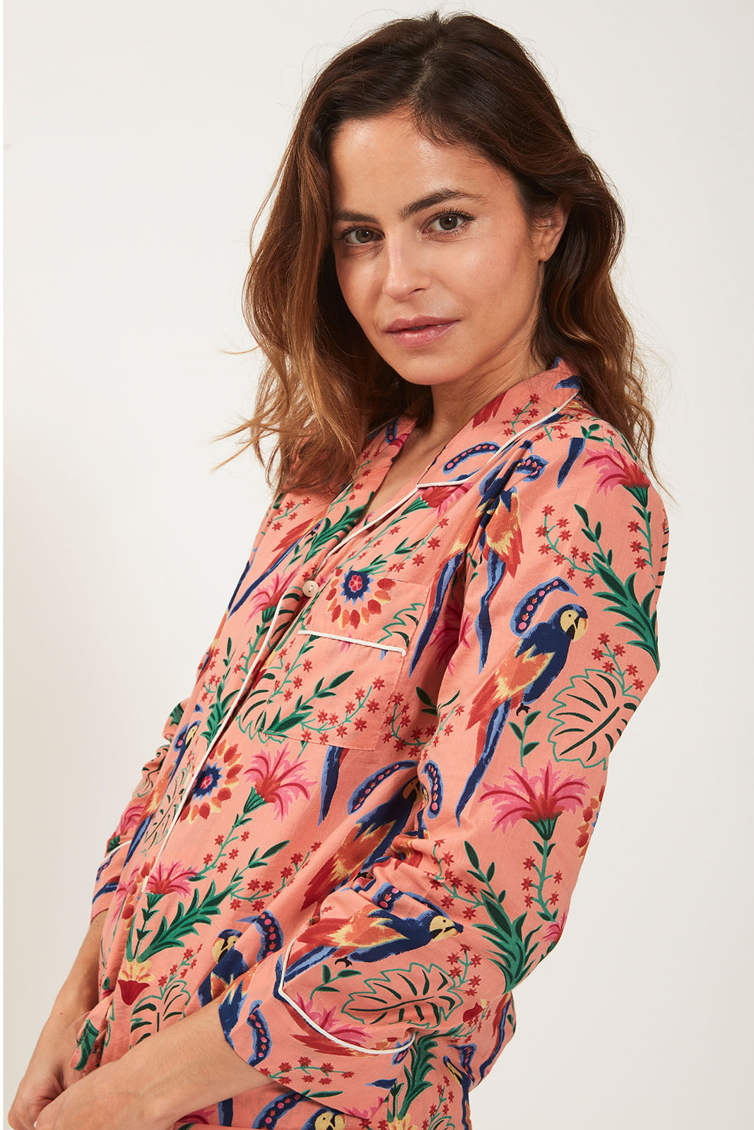 pyjama mandu parrot coton indien