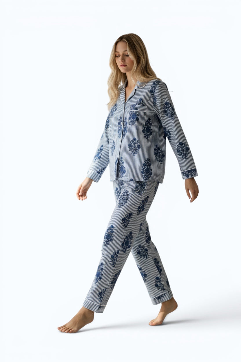 pyjama mandu poppies coton indien