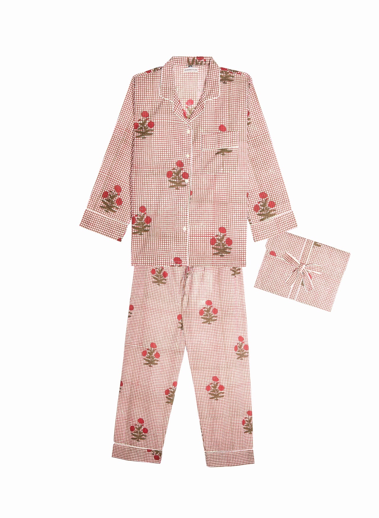 pyjama mandu poppies coton indien