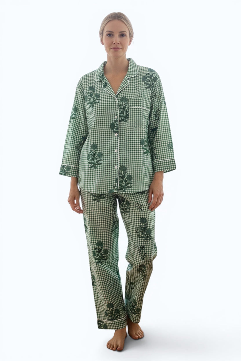 pyjama mandu poppies coton indien