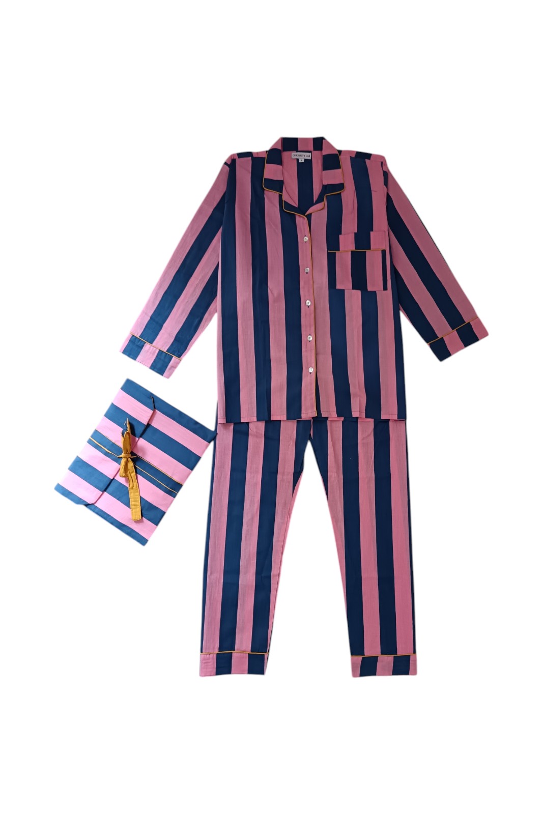 pyjama mandu stripes coton indien