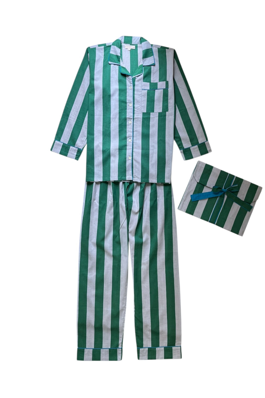 pyjama mandu stripes coton indien