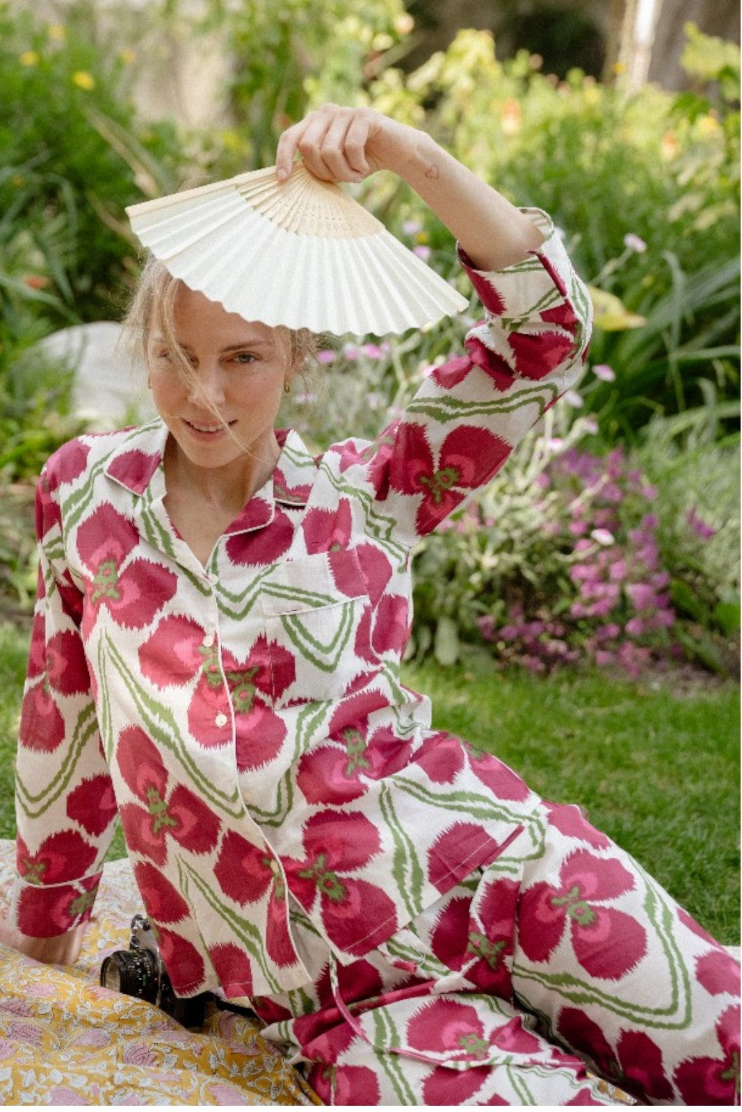 Pyjama Mandu IKAT BORDEAUX