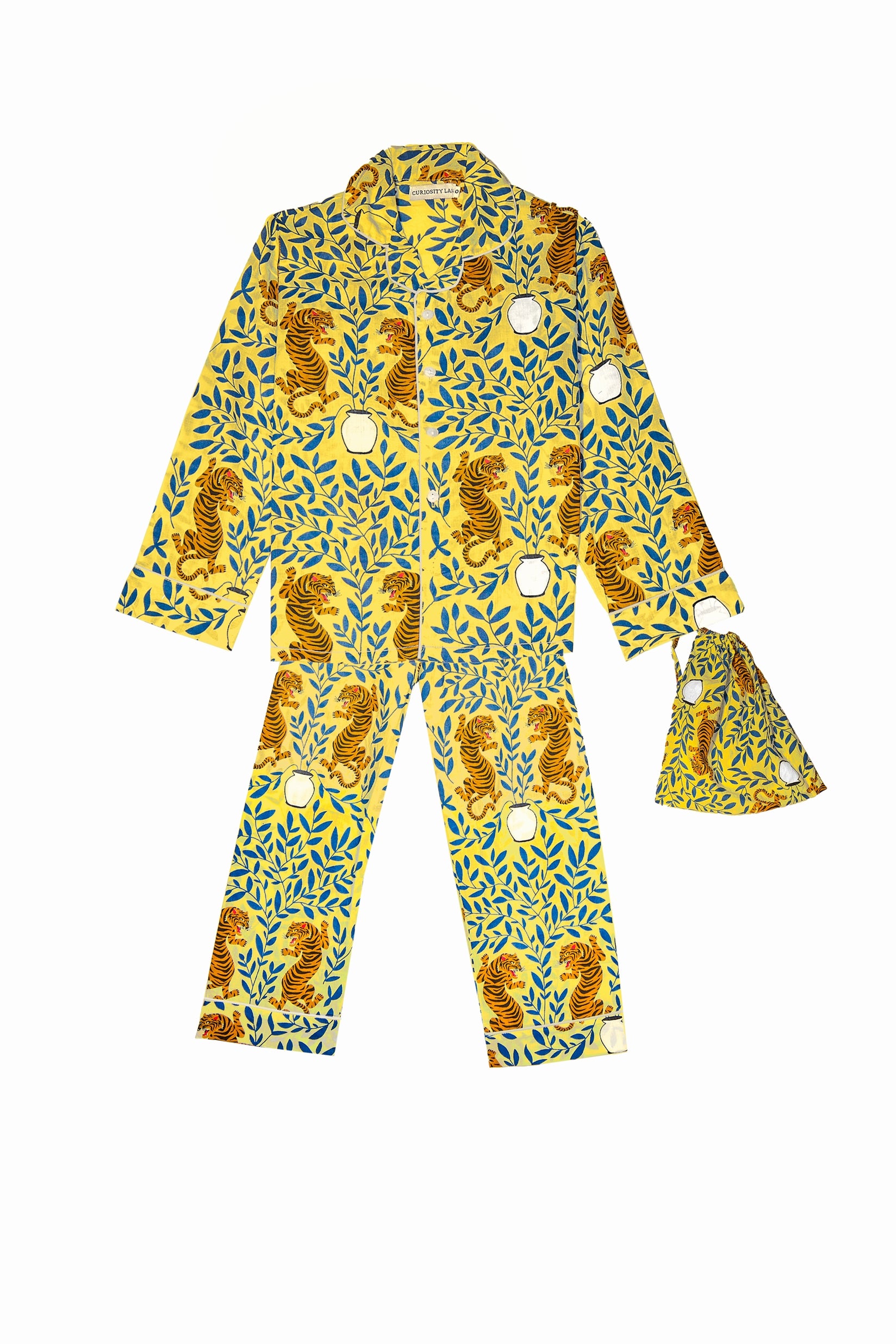Pyjama Set Mandu Kids BAGHEERA JAUNE