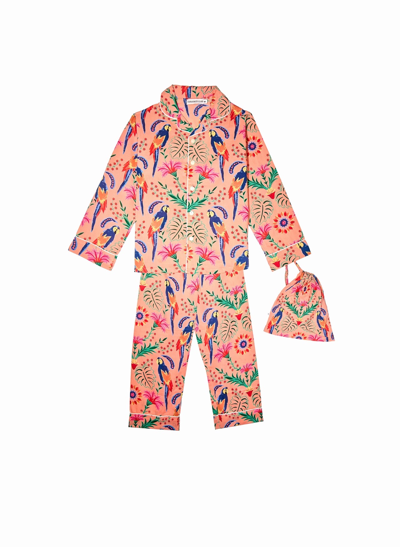 Pyjama Set Mandu Kids PARROT PINK
