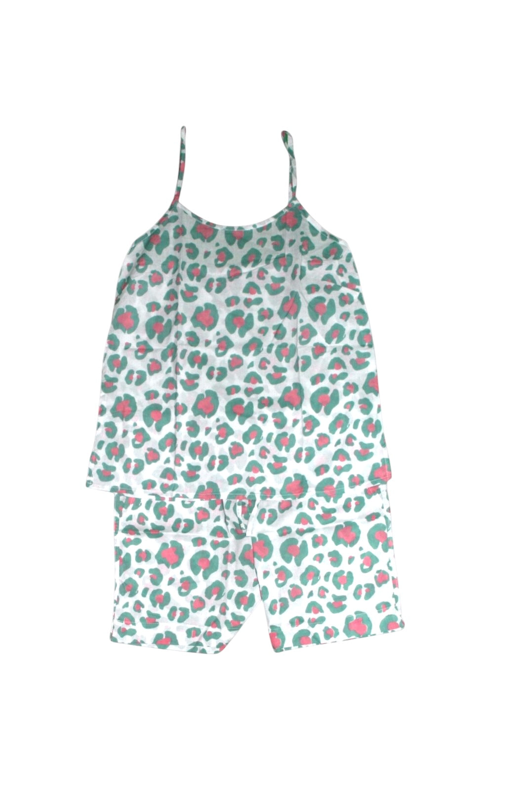 Pyjama short Mandu LEOPARD VERT