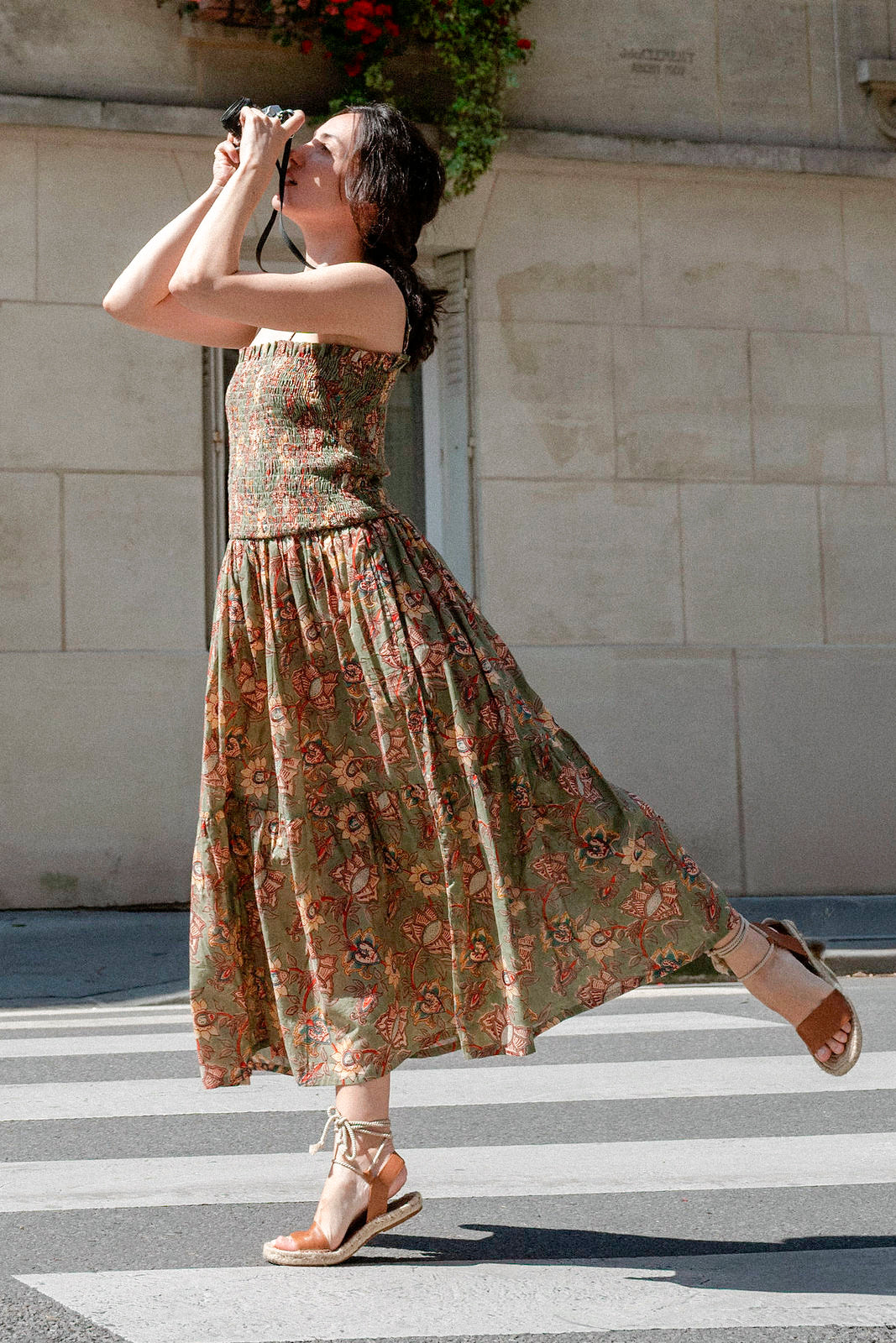 Robe à Smock KAKI