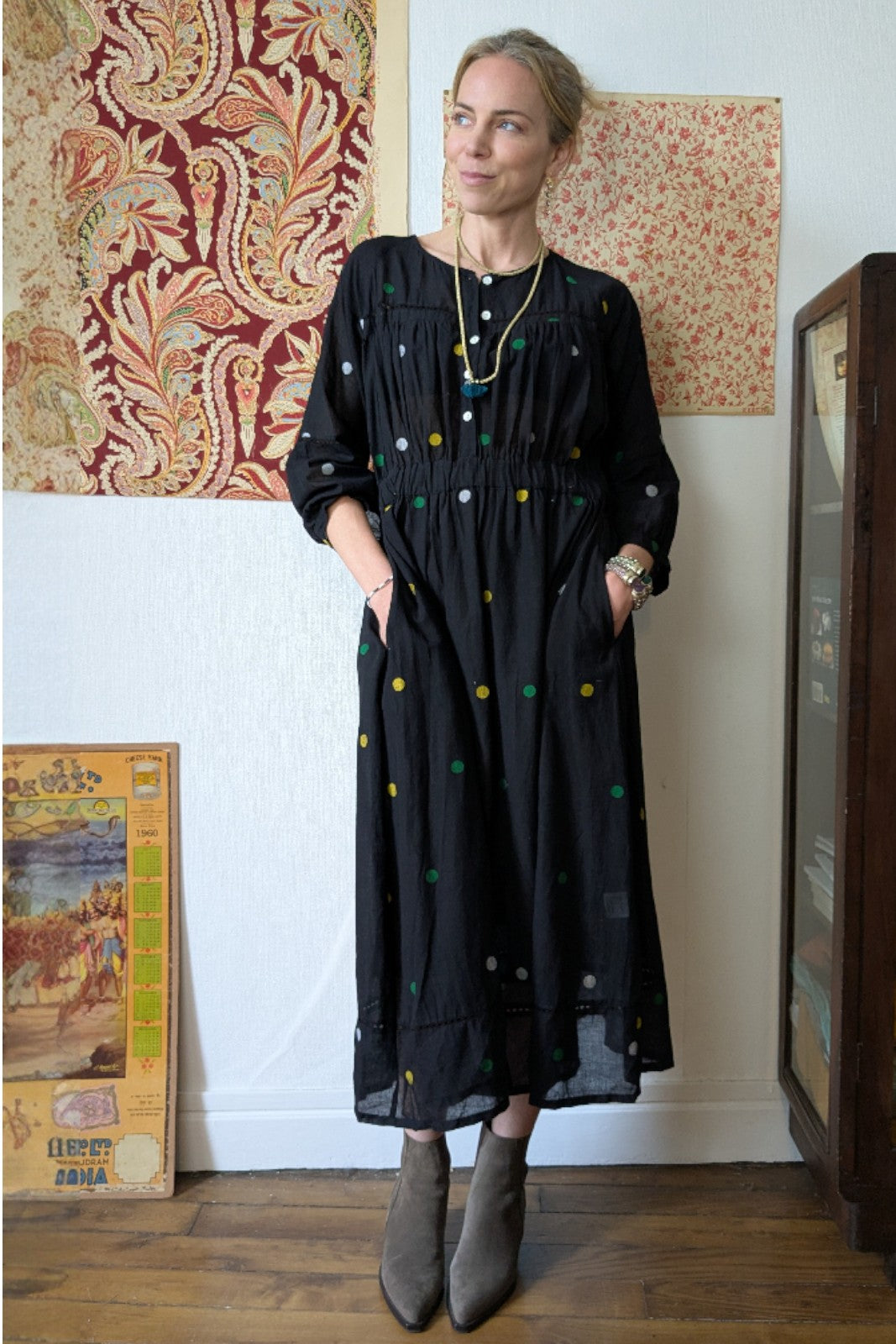 Robe Jamdani NOIR