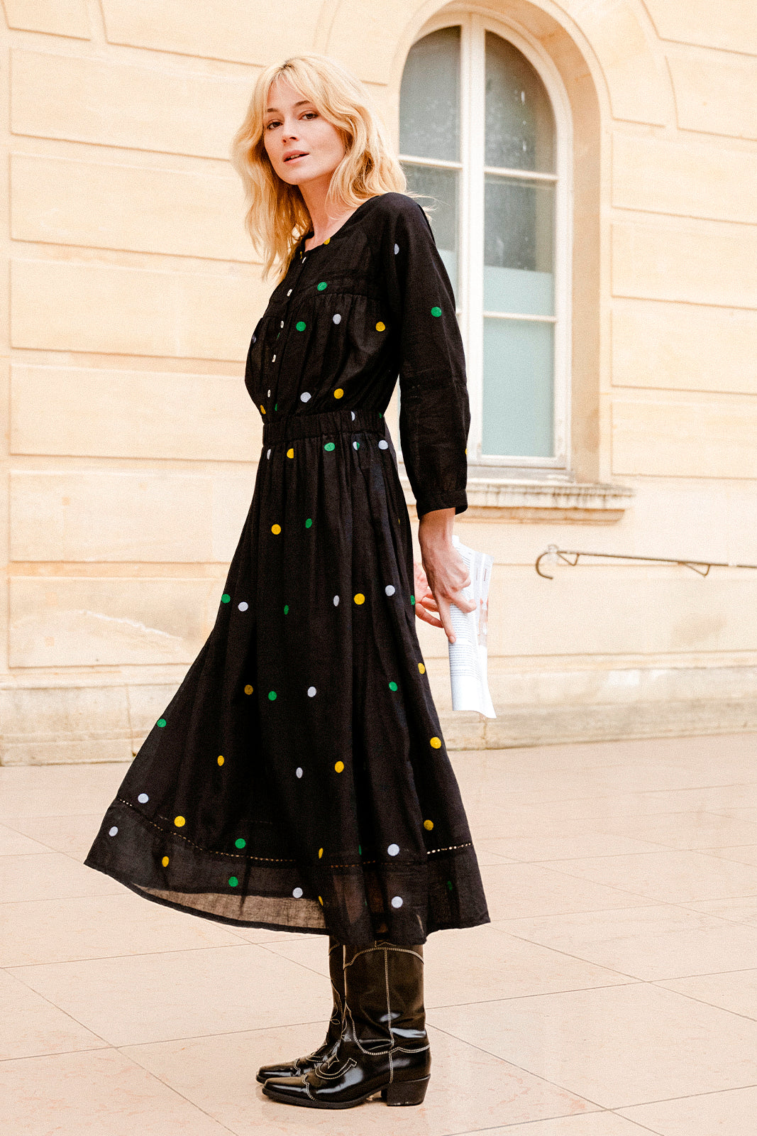Robe Jamdani NOIR