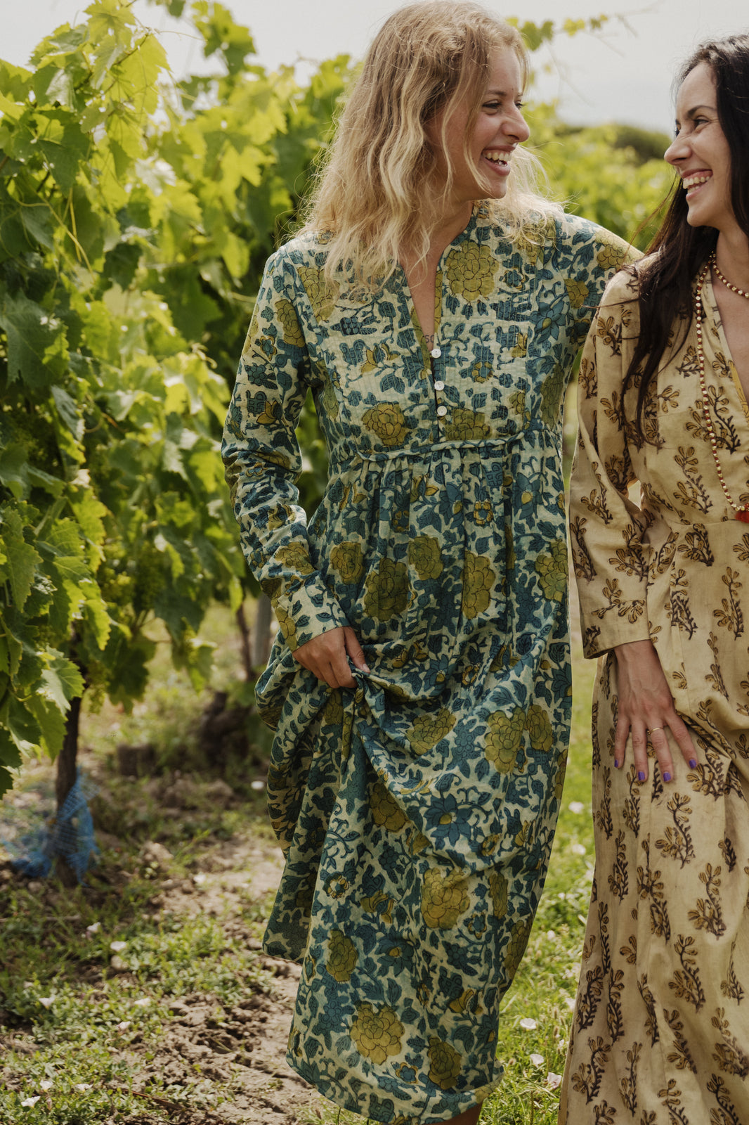 Robe Longue Yoke EMERAUDE