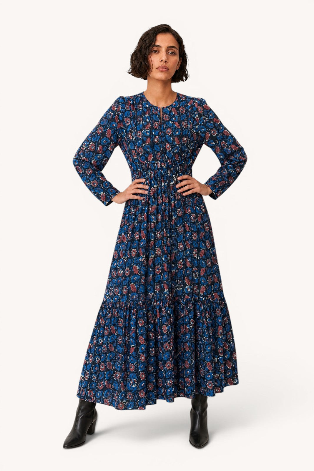 Robe Longue Yoke NAVY