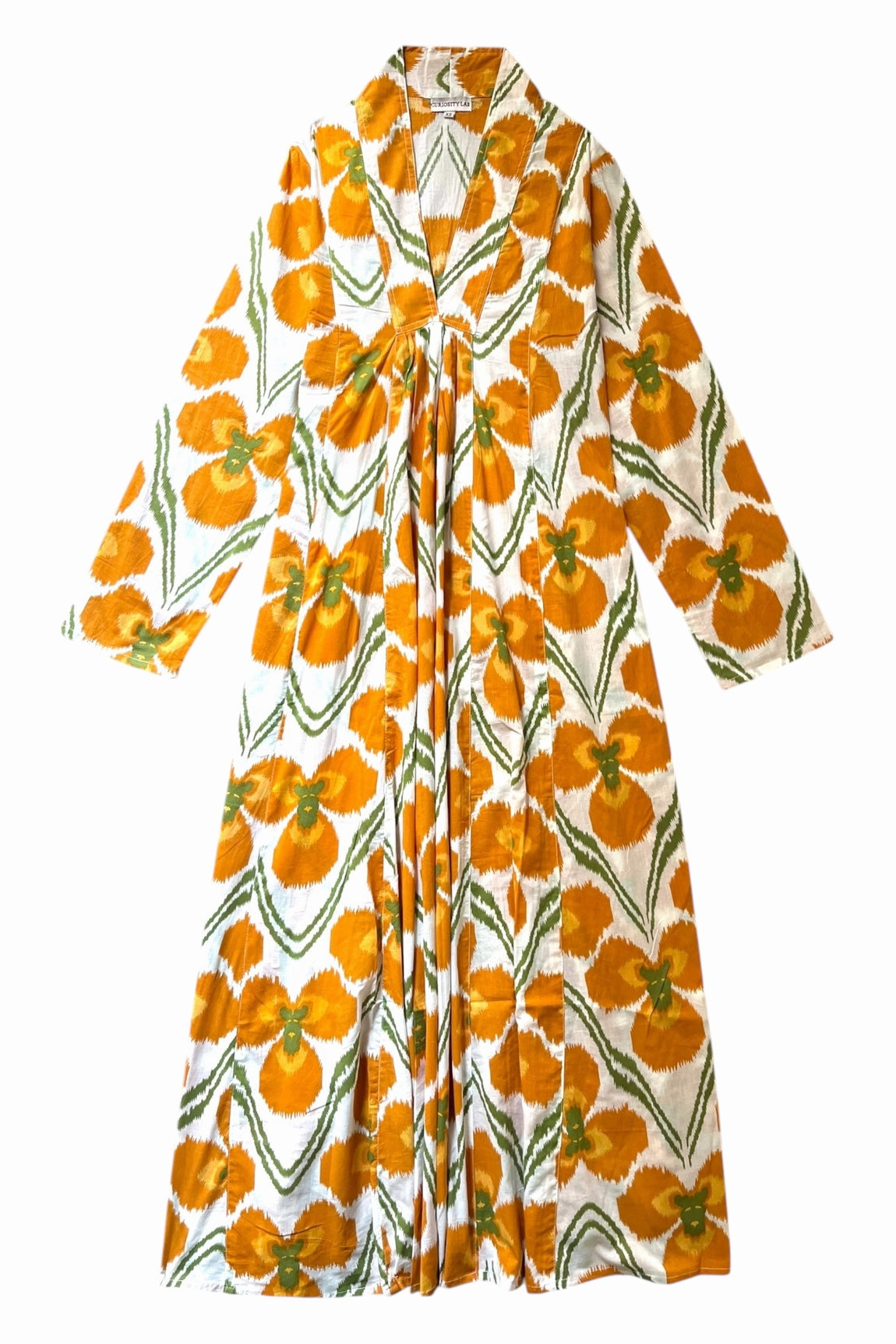 Robe Palladio IKAT MOUTARDE