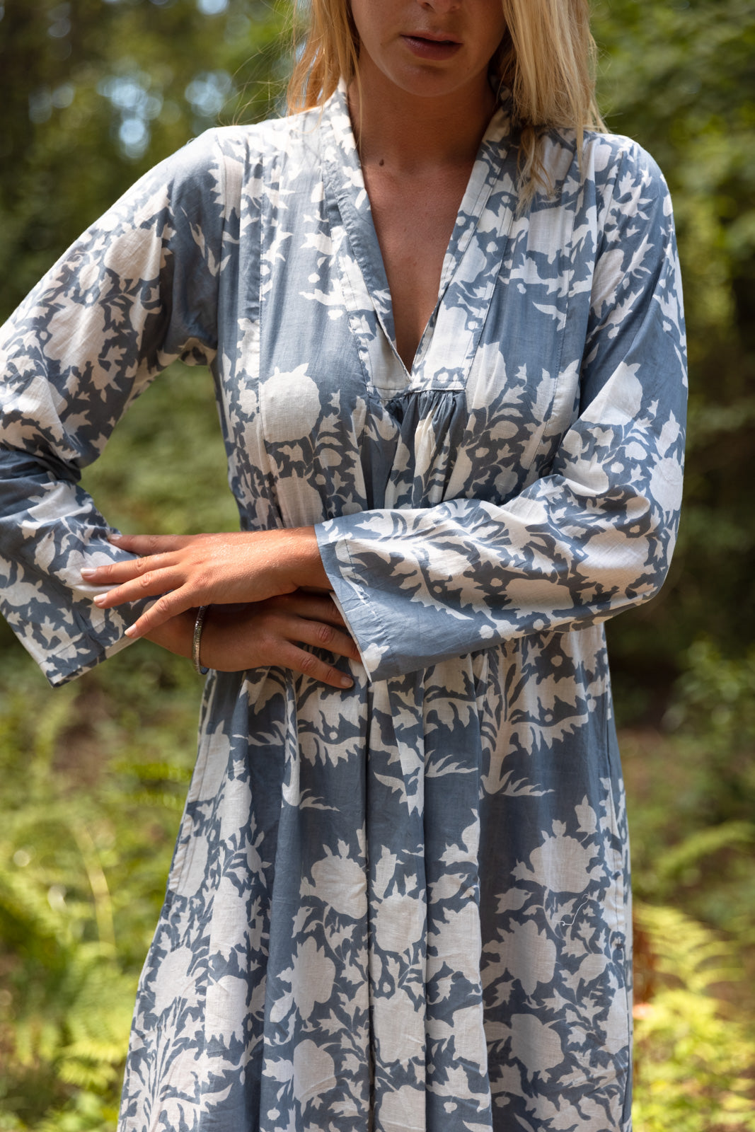 robe manche longue palladio coton indien