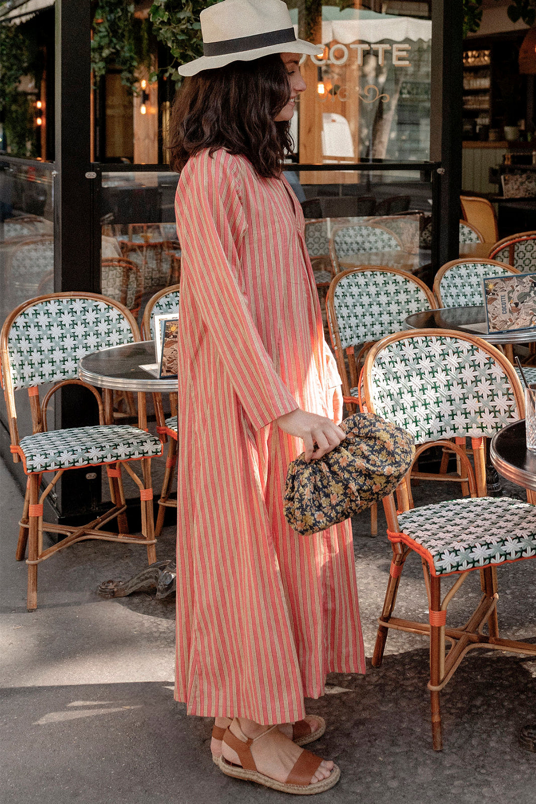Robe Palladio STRIPES CORAIL