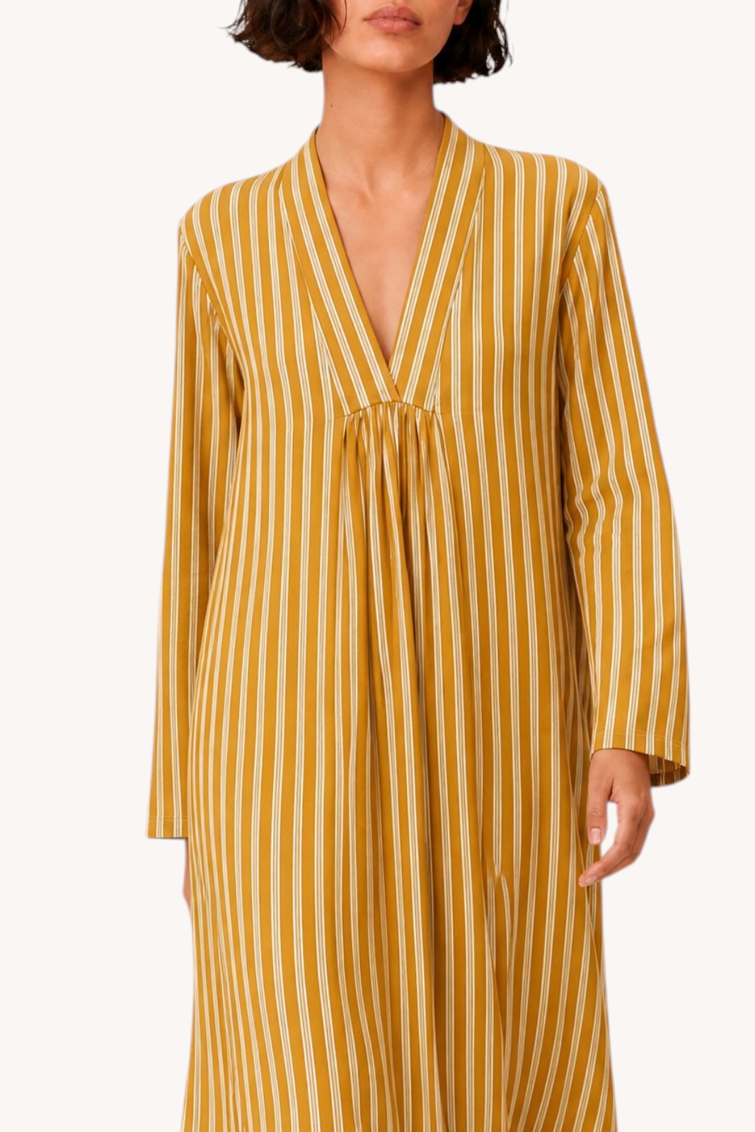 Robe Palladio STRIPES MOUTARDE