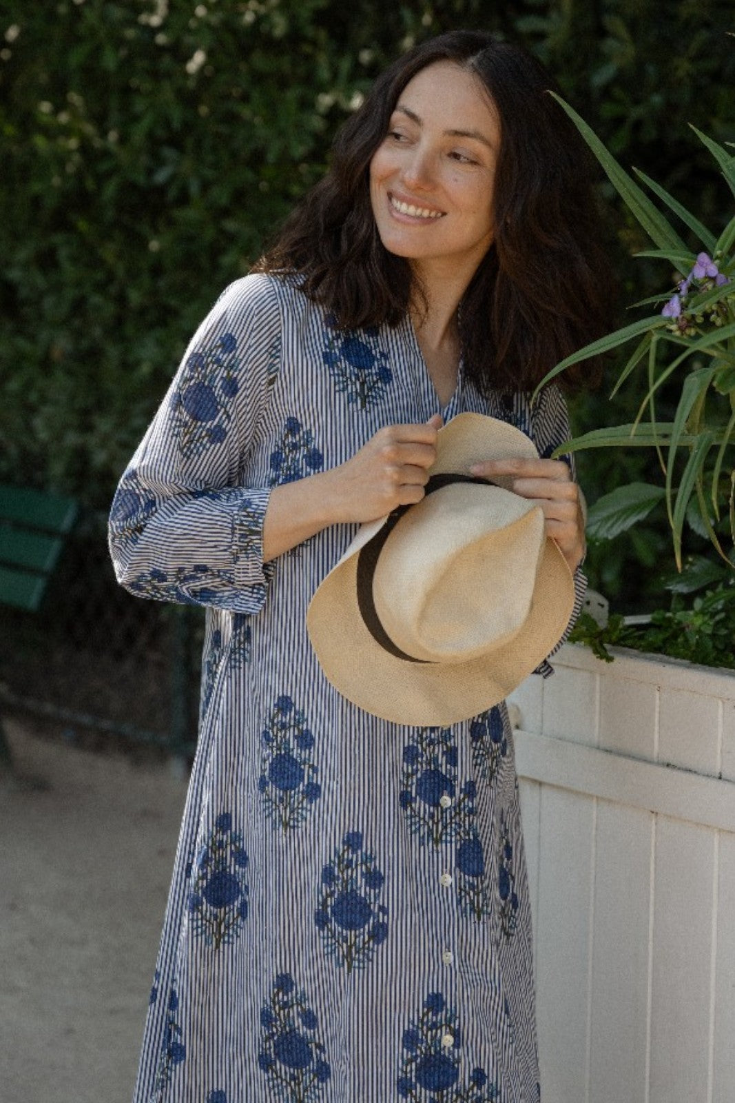 Robe Mandu POPPIES BLEU