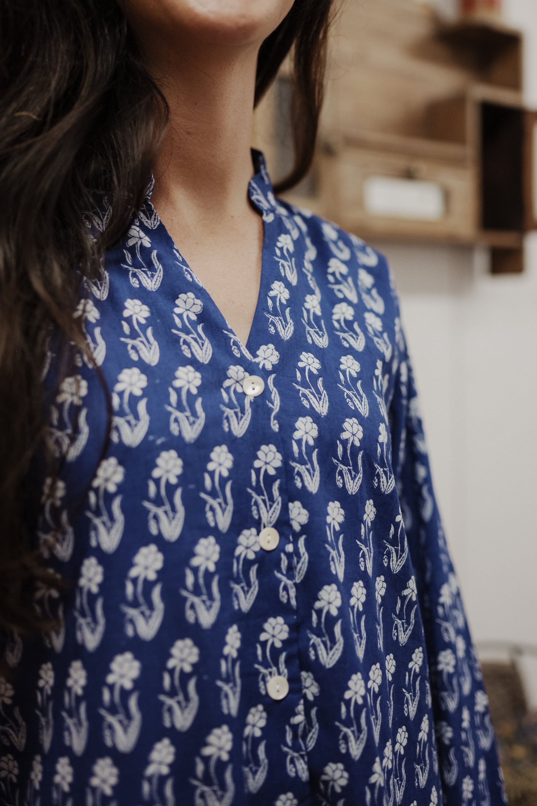 Nightdress Mandu MARIGOLD NAVY