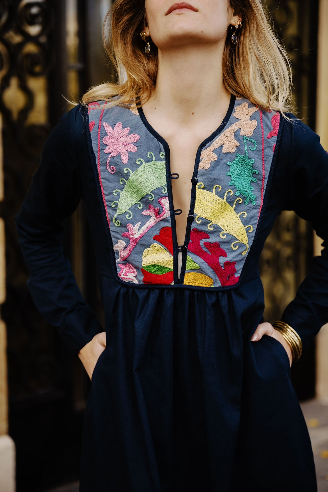 robe yoke suzani suzani